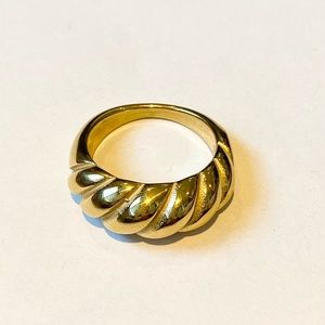 NEW Croissant Ring - 18kt Gold Plated